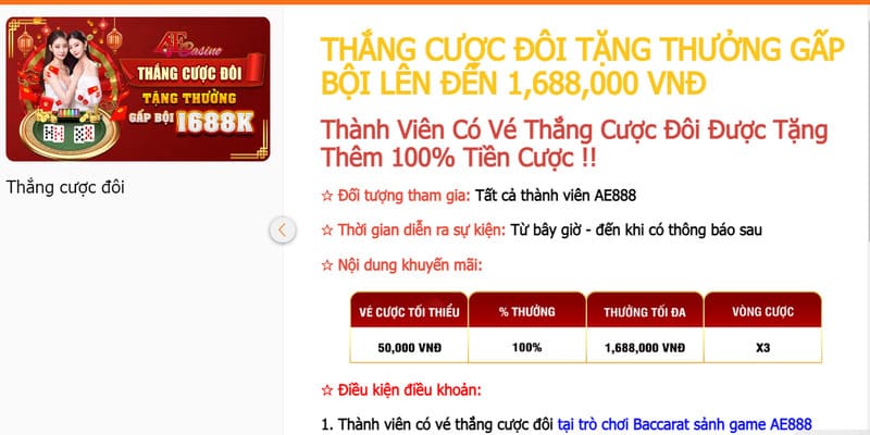 Sòng bài Ae888 có khuyến mãi lớn, đa dạng